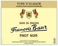Francois Baur Sang du Dragon Pinot Noir 2015