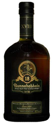 Bunnahabhain Single Islay Malt Scotch Whisky 18 year old