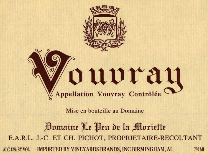 Domaine Pichot Vouvray Domaine le Peu de la Moriette 2017
