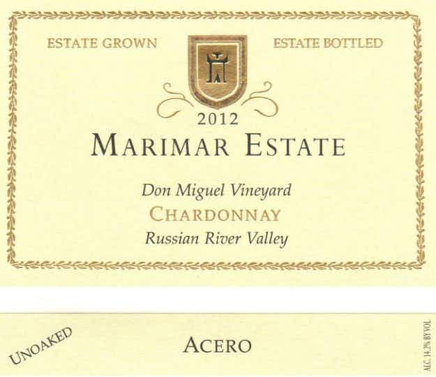 Marimar Acero Chardonnay 2012