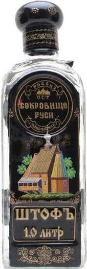 Jewel of Russia Ultra Vodka with Hand Painted Label 1L