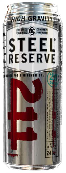 Steel Brewing Company Steel Reserve 211 High Gravity Lager 24oz Can