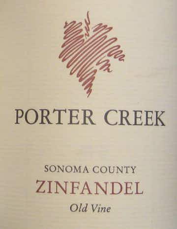 Porter Creek Old Vines Zinfandel 2012