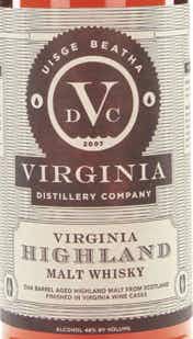 Virginia Distillery Virginia Highland Malt Whisky