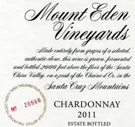 Mount Eden Vineyards Estate Chardonnay 2011