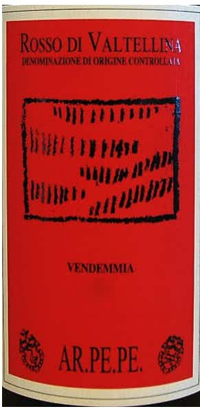 Arpepe Rosso di Valtellina 2012