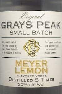 Gray's Peak Meyer Lemon Vodka