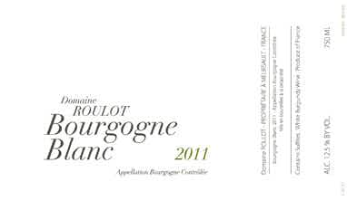 Domaine Roulot Bourgogne Blanc 2015