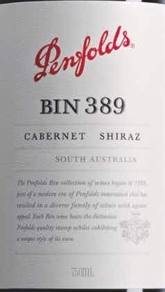 Penfolds Bin 389 Cabernet Sauvignon Shiraz 2012
