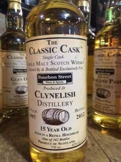 Clynelish Classic Cask Single Malt Scotch Whisky 15 year old