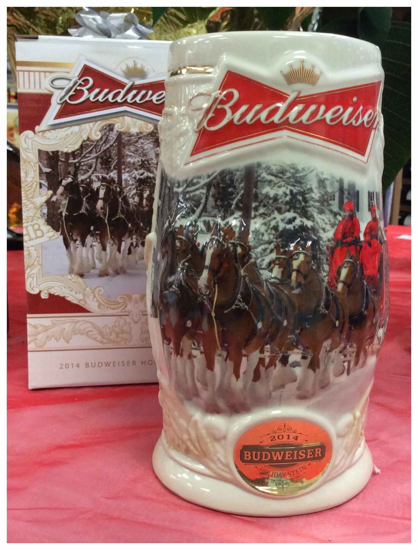 Budweiser Holiday Stein 2014 750ml Glass