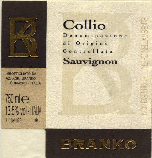 Branko Sauvignon 2012