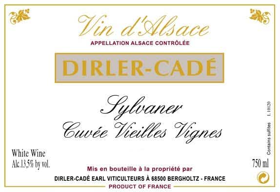 Dirler-Cade Sylvaner Cuvée Vieilles Vignes 2012