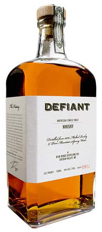 Defiant Whiskey American Single Malt Whiskey