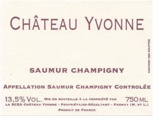 Chateau Yvonne Saumur Champigny