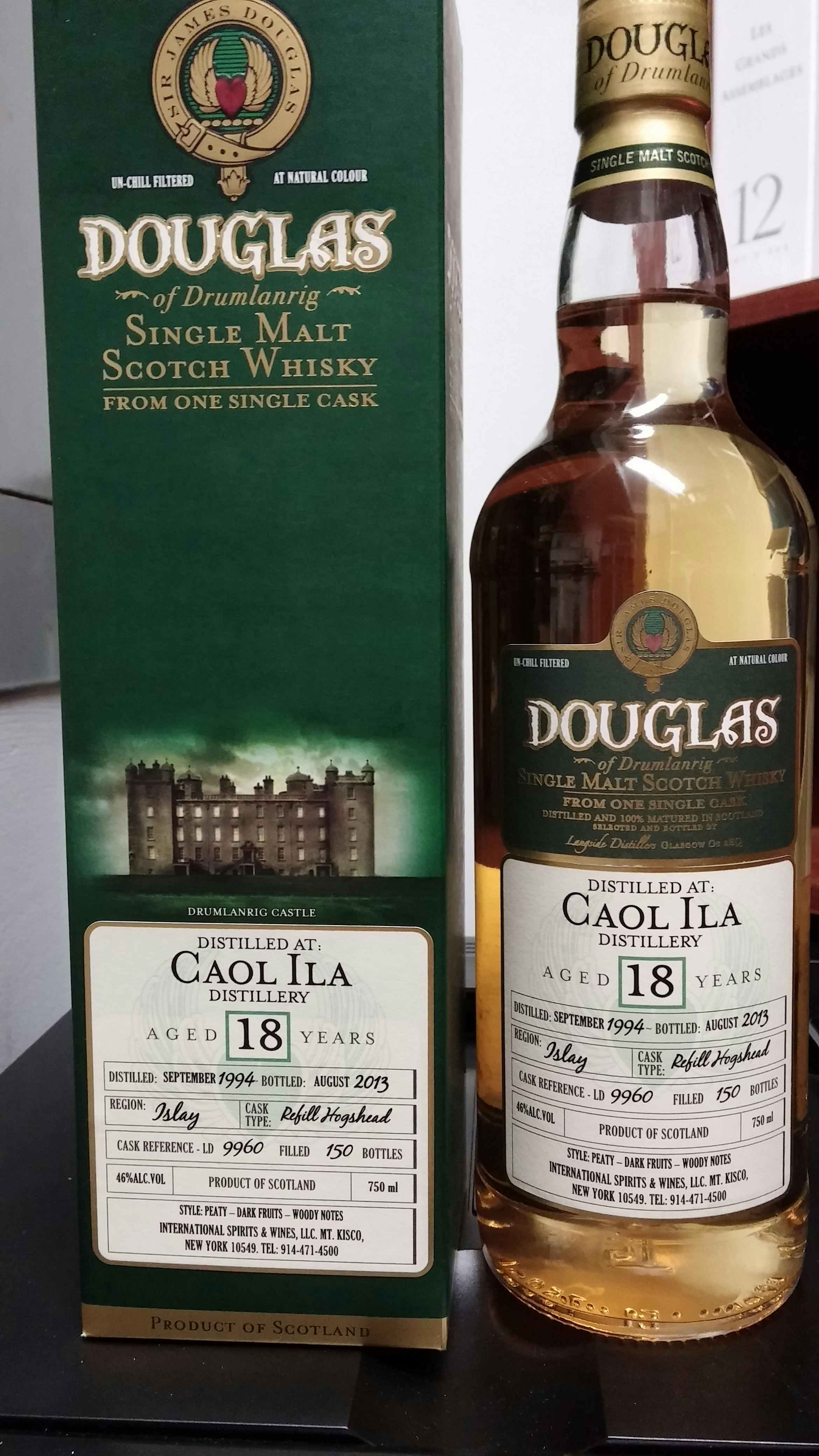 Douglas of Drumlanrig Caol Ila Single Malt Scotch Whisky 1994