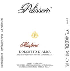 Pelissero Dolcetto d'Alba Munfrina 2012