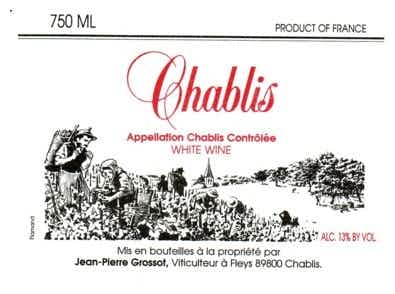 Domaine Corinne & Jean-Pierre Grossot Chablis 2009