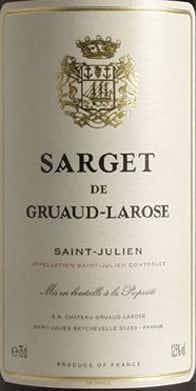 Sarget de Gruaud Larose Saint Julien 2010