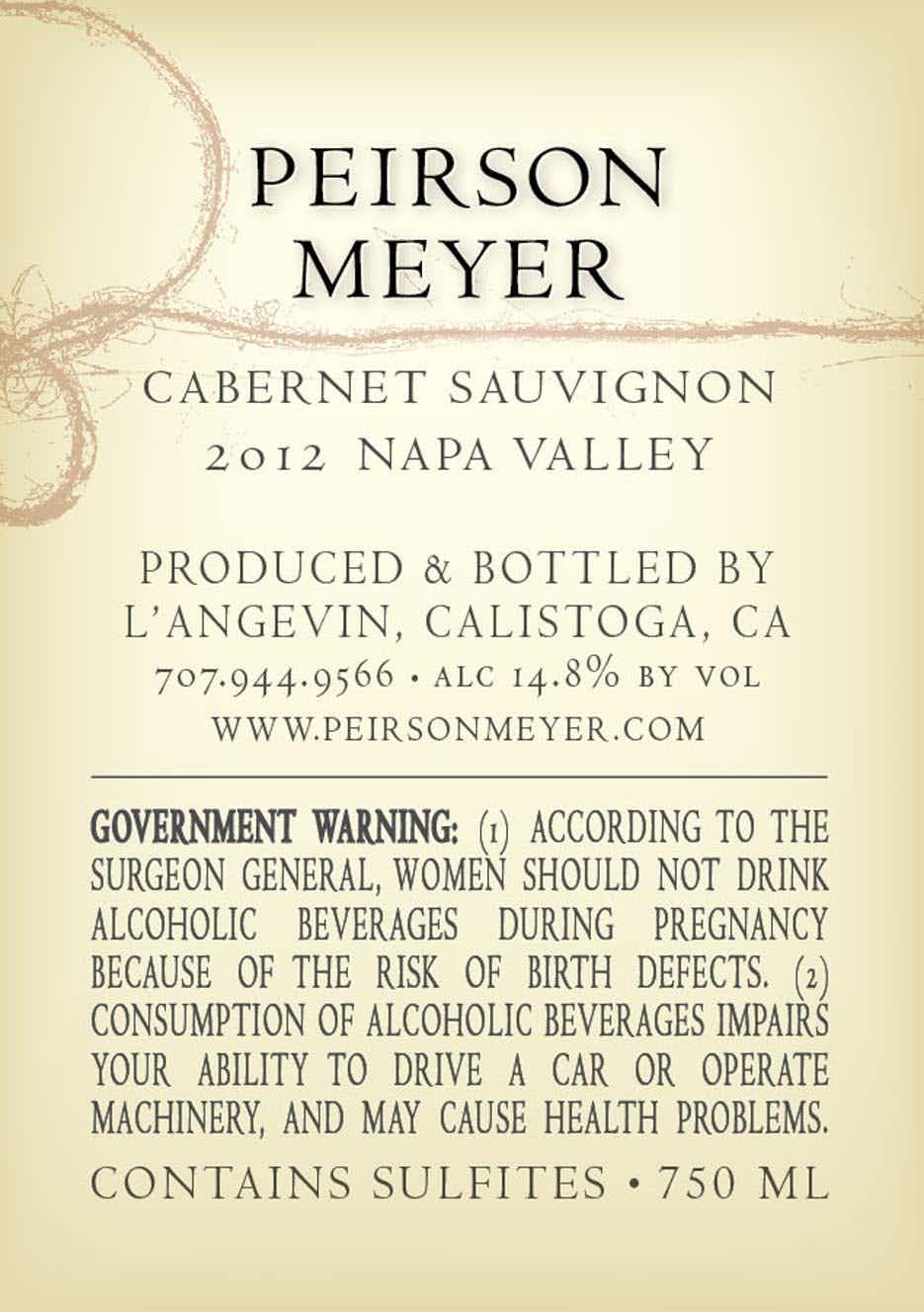 Peirson Meyer Cabernet Sauvignon 2012