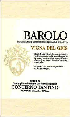 Conterno-Fantino Barolo Vigna del Gris 2010