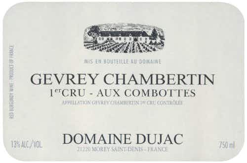 Domaine Dujac DUJAC GEVREY CHAMBERTIN AUX COMBOTTES 2012