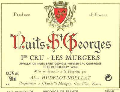 Domaine Alain Hudelot-Noellat Nuits St. Georges les Murgers 2012