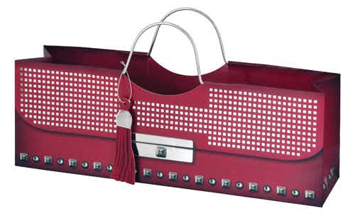True Fabrications Red Wine Purse Bag 750ml