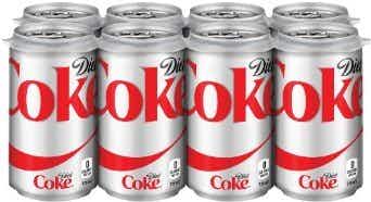 Coca-Cola Diet Coke 8 pack 355ml Bottle
