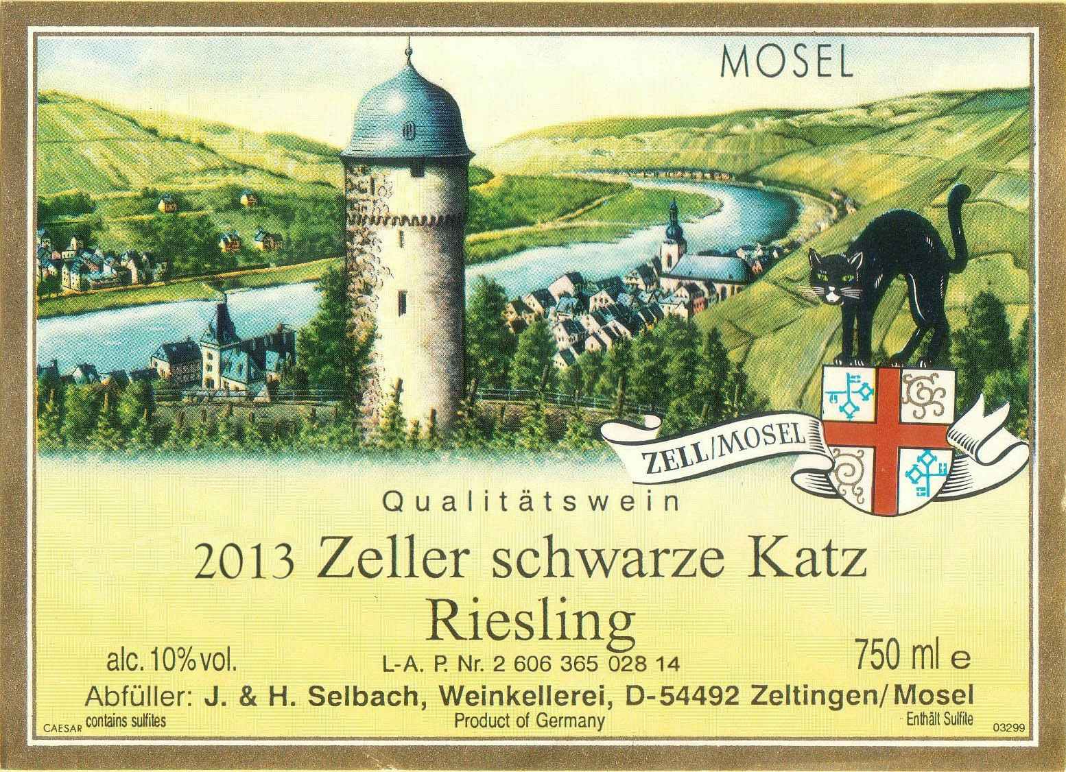 J & H Selbach Zeller Schwarze Katz Riesling 2013