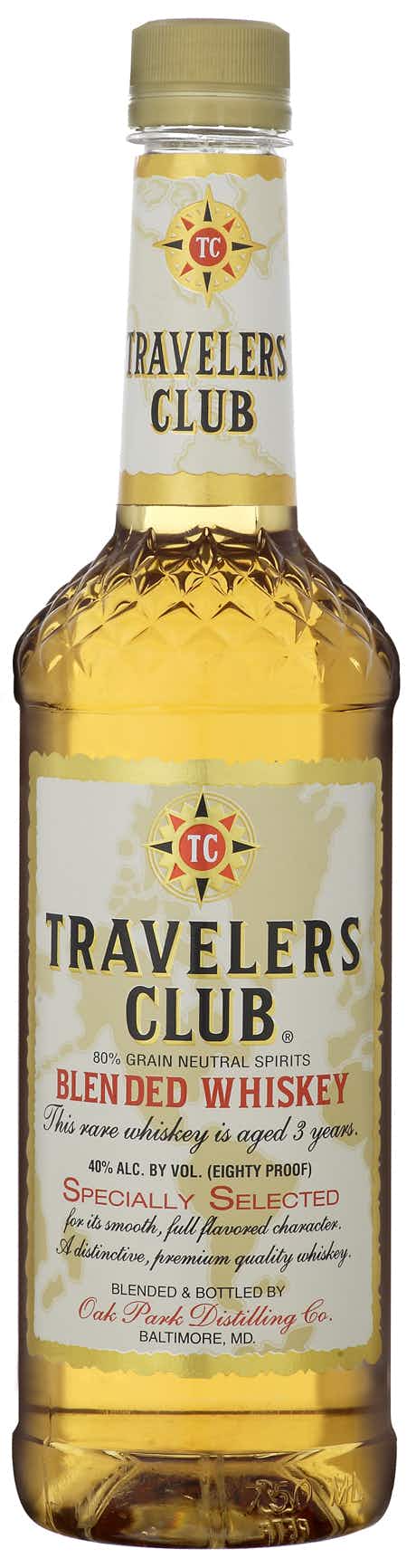 Travelers Club Blended Whiskey 1L