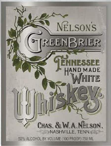 Nelson's Greenbrier Tennessee White Whiskey 375ml