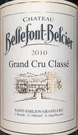 Château-Bellefont-Belcier St. Emilion 2010