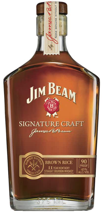 Jim Beam Signature Craft Brown Rice Bourbon Whiskey 11 year old 375ml