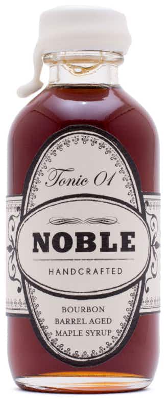 Noble Handcrafted Noble Petite Tonic 01: Bourbon Barrel Matured Maple Syrup 50ml Bottle