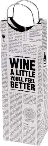 True Fabrications Wine A Little Gift Bag 750ml