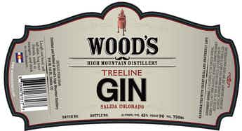 Wood's High Mountain Distillery Treeline Gin