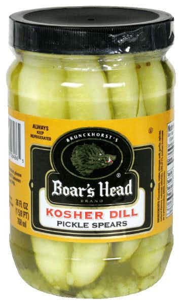 Boar's Head Kosher Dill Pickle Spears 26oz Jar