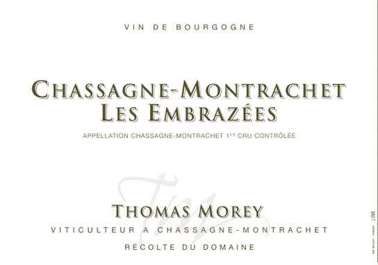 Thomas Morey Chassagne-Montrachet Les Embrazées 2013