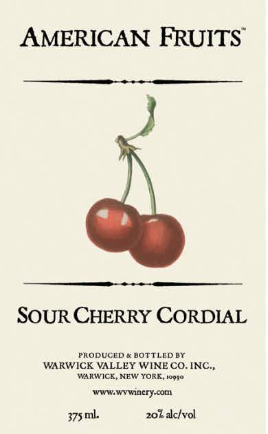 Black Dirt Distillery American Fruits Sour Cherry Cordial 375ml