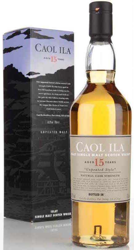 Caol Ila Unpeated Style Single Malt Scotch Whisky 15 year old