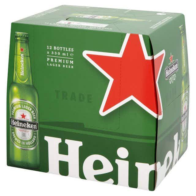 Heineken Lager 12 pack 355ml Bottle