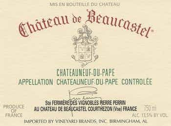 Château de Beaucastel Châteauneuf du Pape 1996