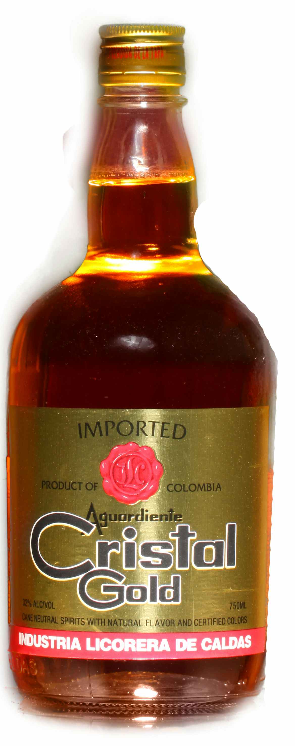 Aguardiente Cristal Aguardiente Gold