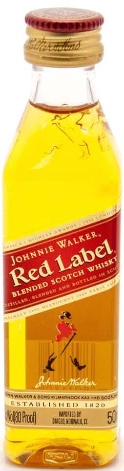 Johnnie Walker Red Label Blended Scotch Whisky 50ml Bottle