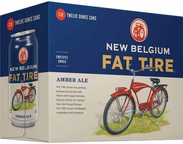 New Belgium Fat Tire Amber Ale 12 pack 12oz Can
