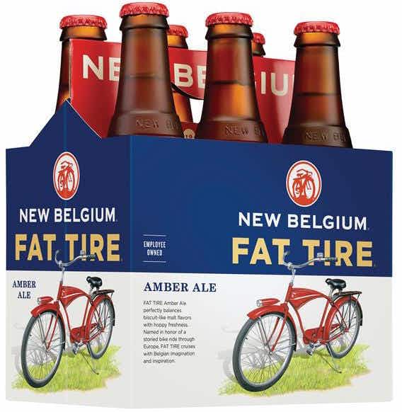 New Belgium Fat Tire Amber Ale 6 pack 12oz Bottle