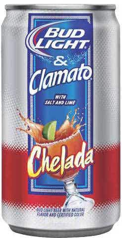 Budweiser Bud Light & Clamato Chelada 4 pack 16oz Can