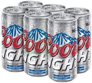 Coors Light 18 pack 16oz Can