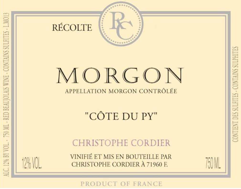 Christophe Cordier Morgon Côte du Py Vieilles Vignes 2013